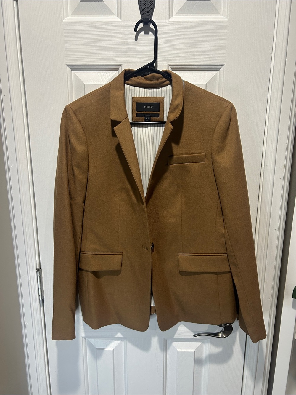 J. Crew Camel Brown Single-Button Women's Blazer